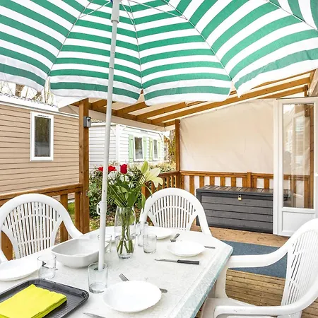 Kamp alanı Mobilhome - Piscines - Terrasse Angles (Vendee)